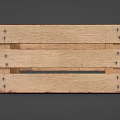Industrial Wooden Crate Storage Equipment With Sturdy Slats And Transport Design