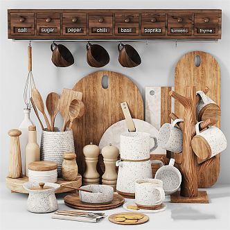 Nordic Kitchen Supplies Kitchenware 3d model