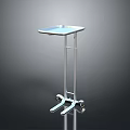 Durable Stainless Steel Mobile Cart Featuring Flat Top Platform And Rolling Wheels