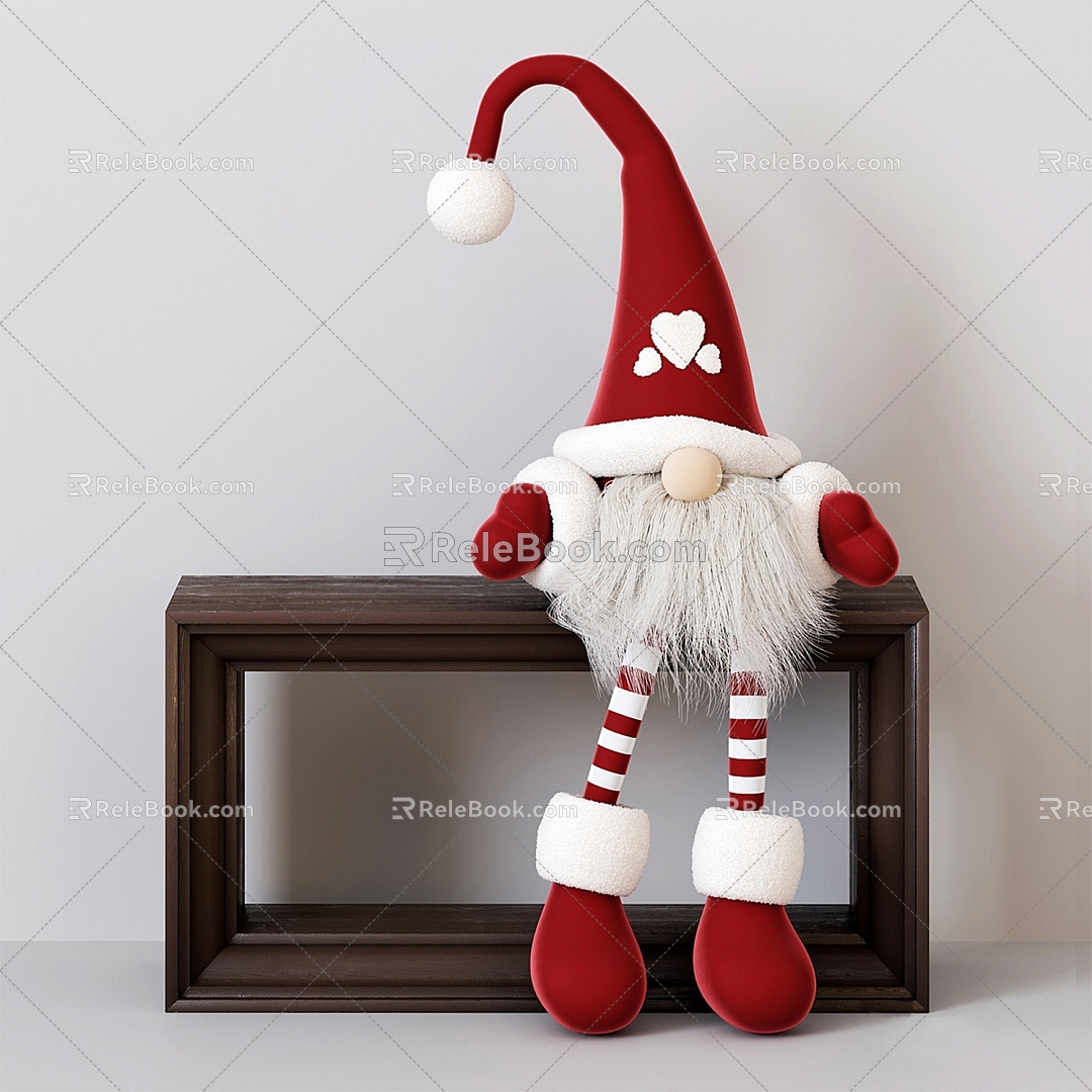 Christmas Dolls Santa Claus Christmas Gifts Christmas Dolls Toys Santa Claus Christmas Gnome 3d model