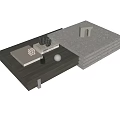 Modern coffee table 3d model