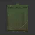 Green Military Ammunition Box With 50 Caliber Link M9 Ball M33 And Tracer M17