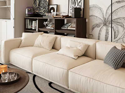 Modern three-seat sofa