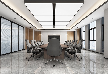 Modern Meeting Room Meeting Table and Chair 3d model