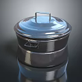 Stainless Steel Cooking Pot With Lid And Handle For Daily Kitchen Use