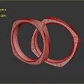 Pink Hoop Bracelets With Modern Geometric Design For Fashionable Style