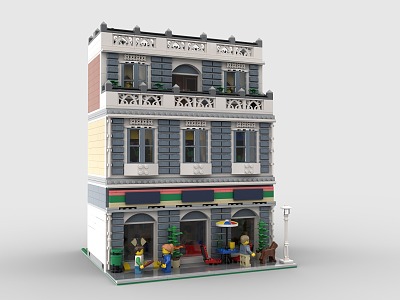 Lego toy building blocks building house shop 3d model