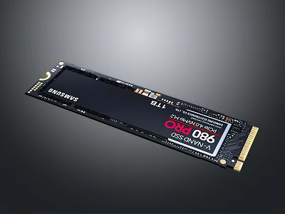 Mushkin O86 GAMMA NVMe SSD M2 Form Factor High Performance Storage Device 3d model