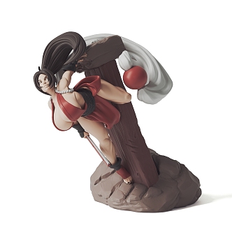 King of fighters Mai Fire Dance Hand Mai Fire Dance 3d model