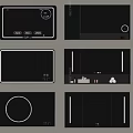Modern Mirror Designs For Home Interiors With LED Lights And Storage Features