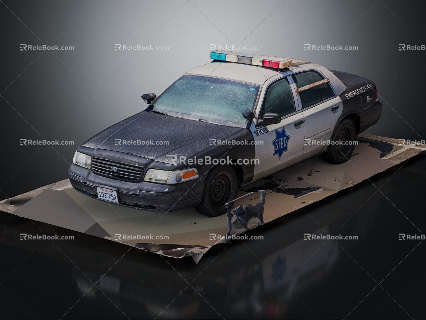 Modern Police Car Crown Victoria Police Car 3d model