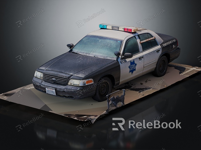 Modern Police Car Crown Victoria Police Car model