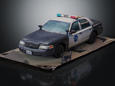 Modern Police Car Crown Victoria Police Car 3d model