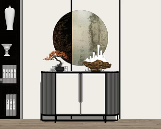 Modern Entrance Cabinet Entrance Cabinet Decoration 3d model
