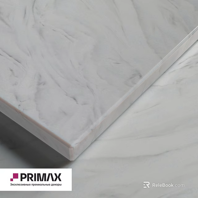Elegant Marble Textured Component Panel With Smooth Surface For Modern Interior 3d model 