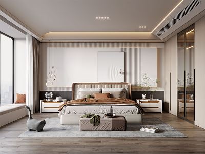 Modern Bedroom 3d model