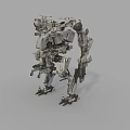 Advanced Tactical Weapon System On Mechanical Combat Robot With Armored Design