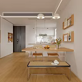 Cozy Cream Tone Open Plan Living And Dining Room With Natural Light Wood Home Interiors