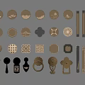 Various Decorative Cabinet And Door Handles With Ornate Simple And Classic Design Styles For Home Decor