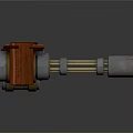 Mechanical Equipment With Wooden Bracket And Metal Shaft Components For Industrial Use