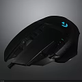 Ergonomic Black Gaming Mouse With RGB Lighting And Programmable Buttons