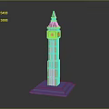 Tower defense sentry tower air defense watchtower observatory tower loft 3d model
