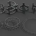 Industrial Equipment Metal Rings And Support Frames With Various Sizes And Different Designs