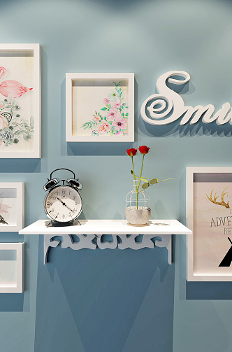 Nordic Photo Wall Decorative Painting Combination 3d model