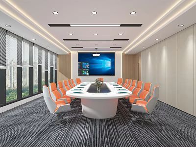Modern Conference Room 3d model