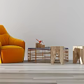 Modern Single Sofa Mix and Match Combination 3d model