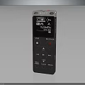Sony Digital Voice Recorder With MP3 Format Recording Playback Time Display And Control Buttons 3d model