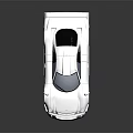 White High Performance Sports Car With Sleek Aerodynamic Body And Reflective Surface