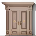 Elegant Classic Wooden Doors With Intricate Carvings Ornate Frames And Brass Handles
