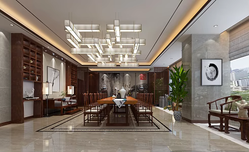 New Chinese Private Club 3d model