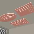 Modern Ceiling Lights With Circular And Square Shapes LED Strip Design For Living Room