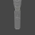 Black Semi Automatic Pistol With Textured Grip And Metallic Finish Design
