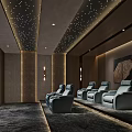 modern video room 3d model