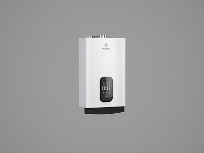 modern gas water heater 3d model