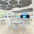 Science Classroom Modern Classroom 3d model