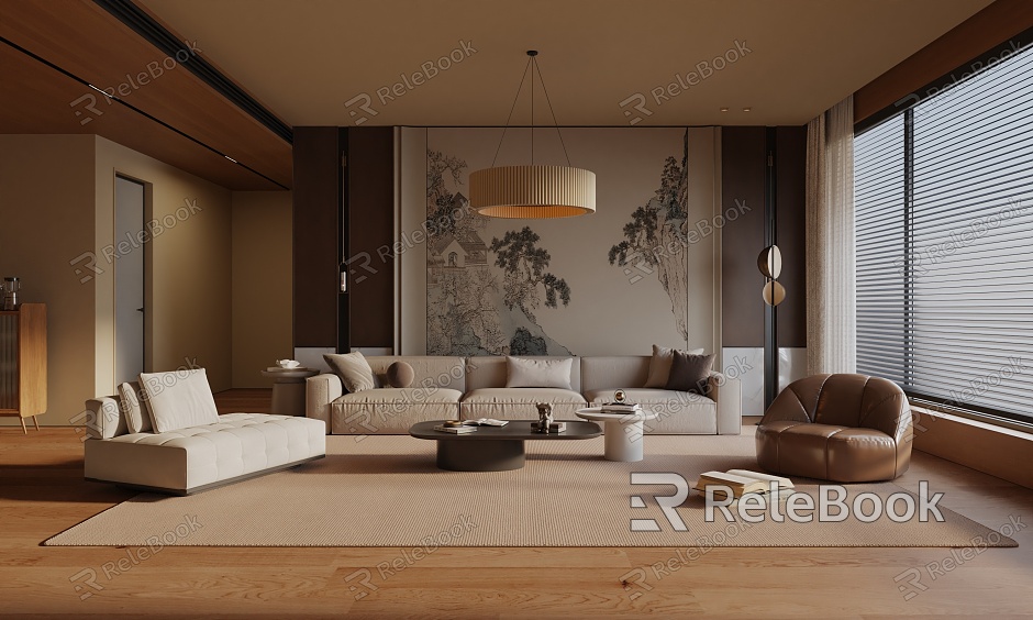 modern living room model