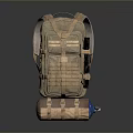 Khaki Tactical Backpack With Multiple Compartments And Adjustable Straps For Daily Outdoor Use