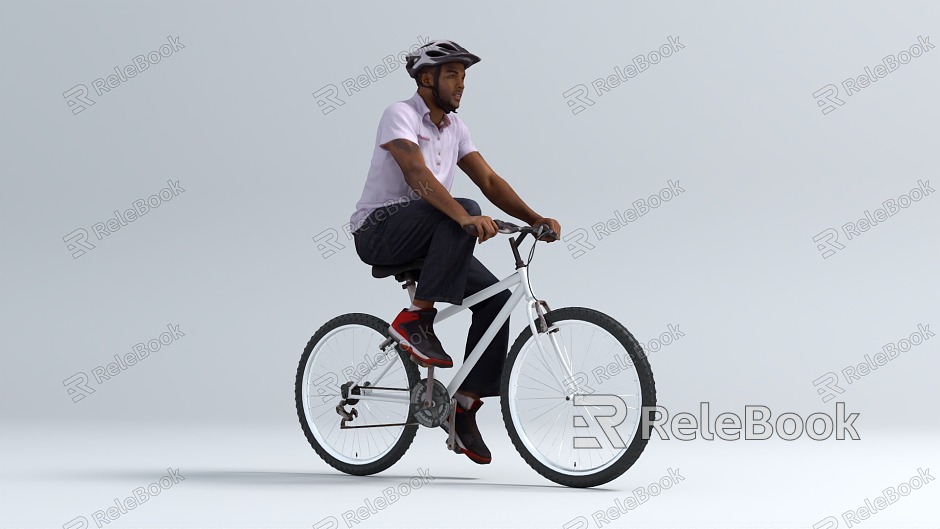 People ride a bike. model