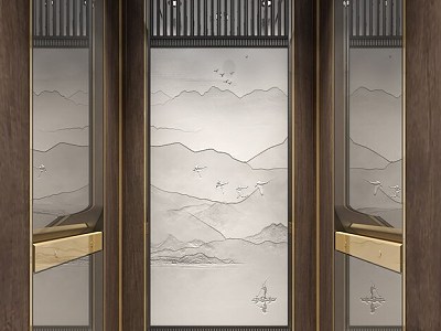 Elevator Car in Chinese Style model