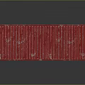 Red Industrial Metal Cargo Container On Reflective Surface With Dark Background