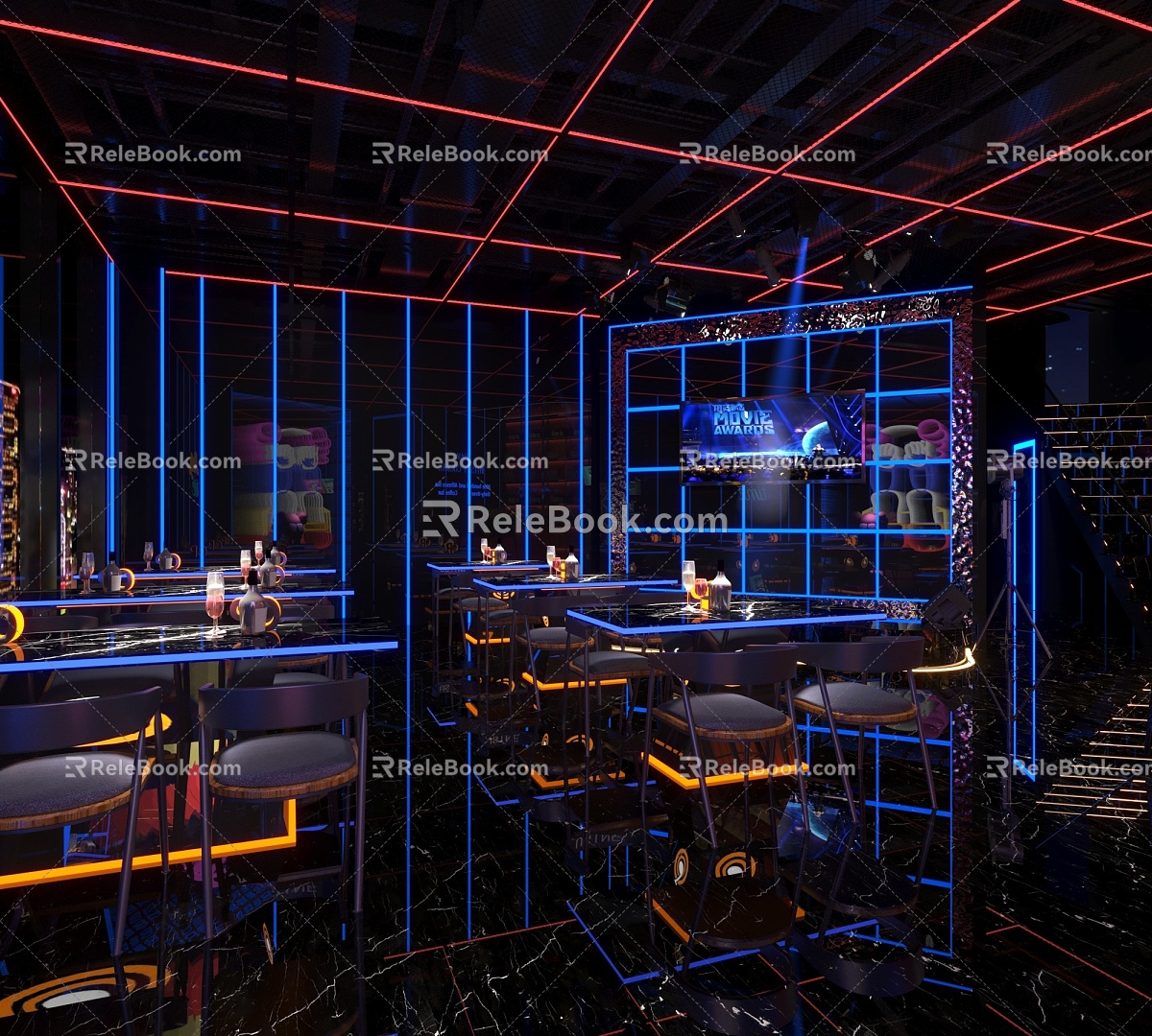 The Modern Bar 3d model