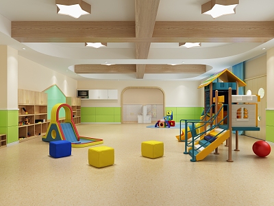 Modern kindergarten early education area model