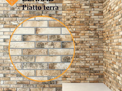 Textured Brick Wall Component With Natural Pattern For Interior Home Decoration 3d model