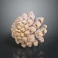 Close Up View Of Natural Pine Cone From Evergreen Tree With Brown Scales