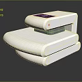 White Smart Toilet With Digital Display Modern Sleek Design And Comfortable Seat