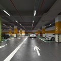 Modern Parking Underground Garage 3d model